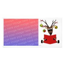 Renne Photocard de Noël Photocarte Personnalisée