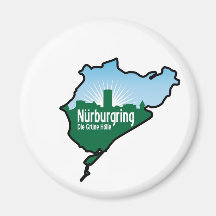 Rennstrecke Nurburgring Nordschleife, Deutschland Kühlschrankmagnete