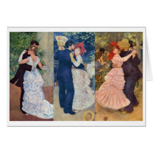 Renoir - Tanz in der Stadt, im Land und im Bougiva Grußkarten