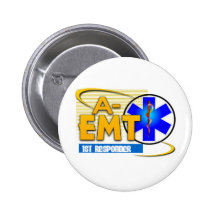 RÉPONDEUR d'A-EMT ęr - MED TECH de SECOURS AVANCÉ Badges Avec Agrafe