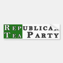 RepTea - republikanisches Tee-Party Autoaufkleber