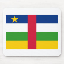 Republik- Zentralafrikaflagge Mousepads