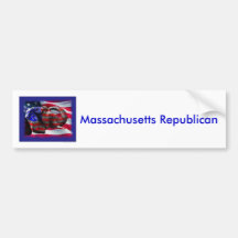 Republikaner, Massachusetts-Republikaner Auto Sticker