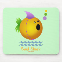 Requin de perle - or tapis de souris
