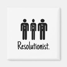 Resolutionist lustig kühlschrankmagnet