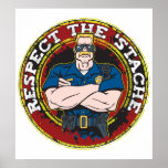 Respektieren Sie den 'Stache Polizeibeamten Posterdrucke