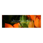 Ressort orange (2) cartes de visite personnelles