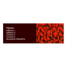 Résumé inspiré par textile africain carte de visite