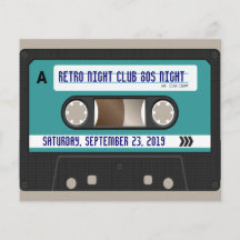 Retro 80er Kassette Mixtape personalisiert Personalisierte Flyer