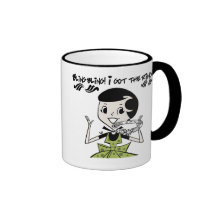 Rétro anneau de Bling Mugs À Café