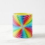 Rétro conception de remous de gemme d'arc-en-ciel mugs à café