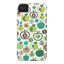 Rétro conception mignonne de motif de fleur de pom coque iPhone 4