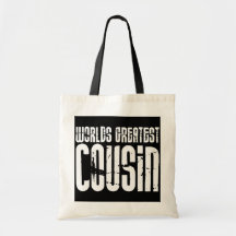 Retro coole Cousins: Der bestste Cousin der Welt Tragetasche