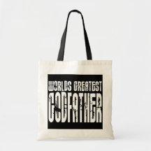 Retro coole Paten: Der bestste Pate der Welt Leinentaschen