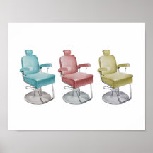 Rétro copie vintage de chaise de styliste de décor affiches