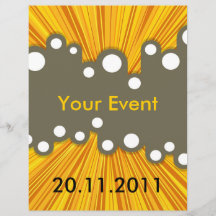 Retro Entwurf Flyer