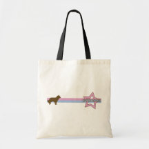 Rétro étoile Kooikerhondje Sacs En Toile