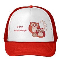 Retro Eulen-Fernlastfahrer-Hut Caps