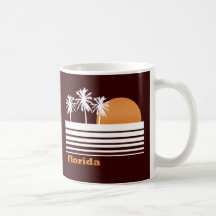 Retro Florida-Becher Kaffee Haferl