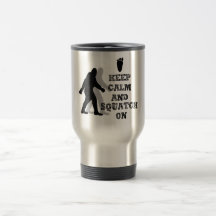 Rétro maintenez calme et continuez Sasquatch Tasses À Café