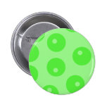 Retro Muster. Kreisentwurf im Grün Anstecknadelbutton