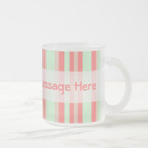 Retro orange grüne Streifen Kaffee Haferl