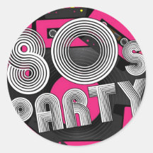 Retro Party-Hintergrund Sticker