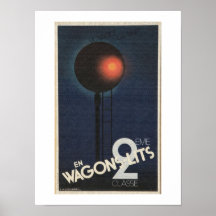 Retro Plakat der französischen Eisenbahnen