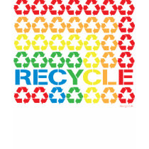 Retro recyceln Sie Hemd