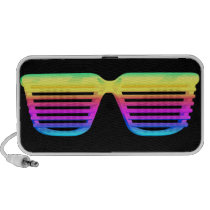 Retro Regenbogen schattiert Achtzigerjahre der Glä