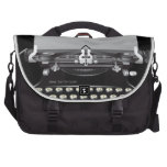 Rétro sac vintage d'ordinateur portable de machine