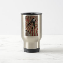 Rétro satellite tasse à café