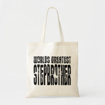 Retro Stiefbrüder: Der bestste Stiefbruder der Wel Einkaufstasche