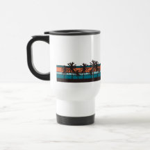 Retro Strand-Reise-Becher Tee Tasse
