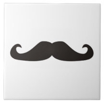 Rétro tuile de hippies de moustaches de gentelman carreaux