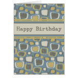 Rétros affaires de carte d'anniversaire de groupe