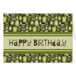 Rétros affaires de carte d'anniversaire de groupe
