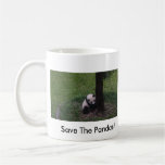 Retten Sie den Pandas Becher Kaffeetasse