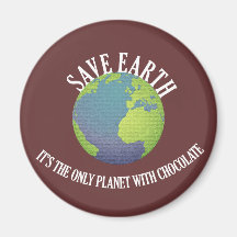 retten Sie Erde, die es der einzige Planet mit Sch Kühlschrankmagnet