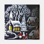 Réveillon de Noël Magnets Pour Réfrigérateur