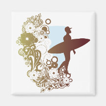 rêves surfants magnets pour réfrigérateur