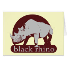rhinocéros noir cartes