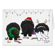 Rien n'aboutent Noël de Newfie Carte De Vœux