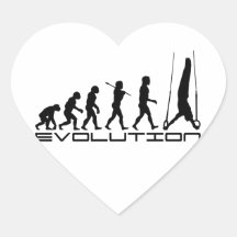 Ring-noch Gymnastik-Sport-Evolutions-Kunst Herzaufkleber