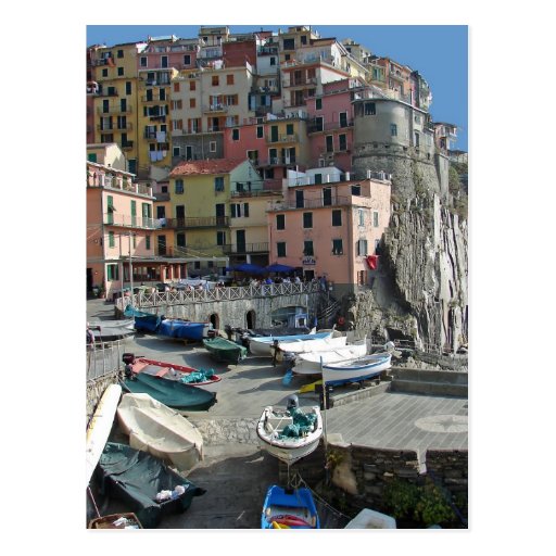 Riomaggiore Dorf Italien Postkarte
