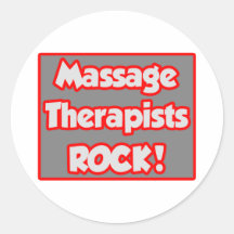 Roche de thérapeutes de massage ! autocollants