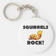 Roche d'écureuils porte-clefs