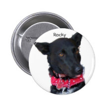 Rocheux - chien de détecteur de fantôme de culotte badge