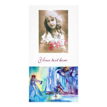 ROI ARTHUR, DAME OF THE LAKE ET EXCALIBUR CARTES DE VŒUX AVEC PHOTO
