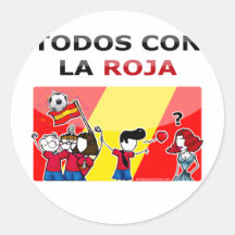 Roja de La d'escroquerie de Todos de ¡ ! Adhésifs